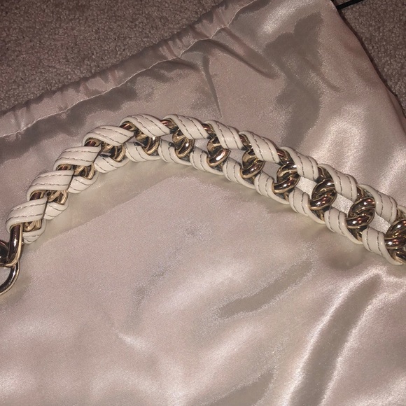 NWOT Sondra Roberts White Leather Bag - Picture 3 of 6